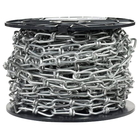 Campbell Chain & Fittings No.2-0 Double Loop Carbon Steel Chain - 0.14 in. Dia. x 60 ft. CA7306